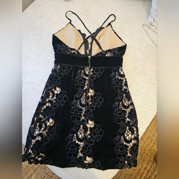 Saylor Rogan for Free People black velvet mini dress. - Picture 8 of 8